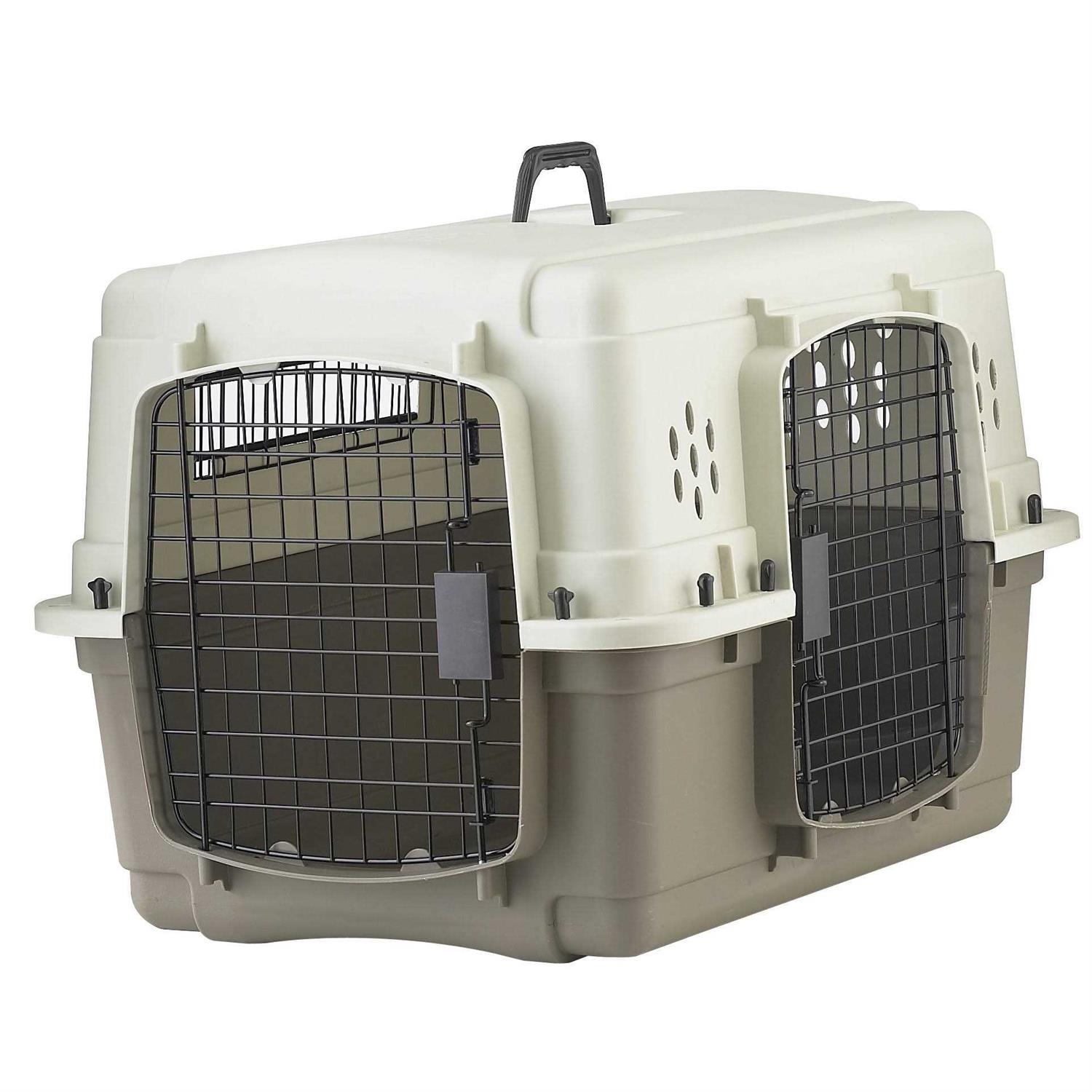 Pet Lodge Double Door Plastic Crate - Pet Supplies online store