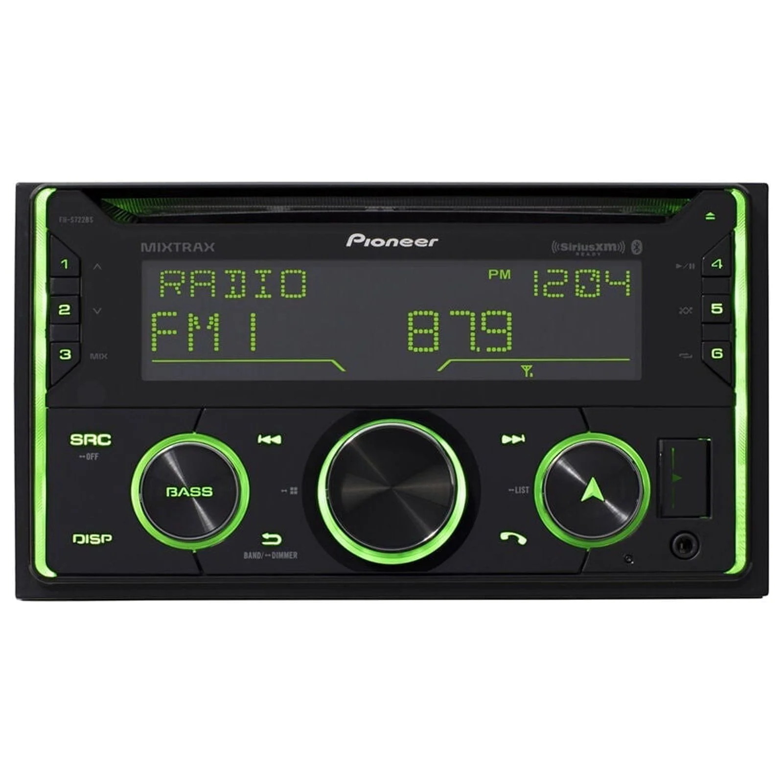 Pioneer FH-S722BS  Double DIN + 2 Pioneer TS-G1620F 6.5" 300Watt Speakers