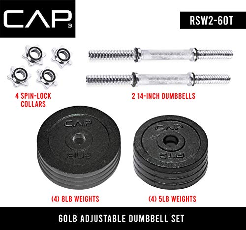 CAP Barbell Adjustable Dumbbell Weight Set | Multiple Options