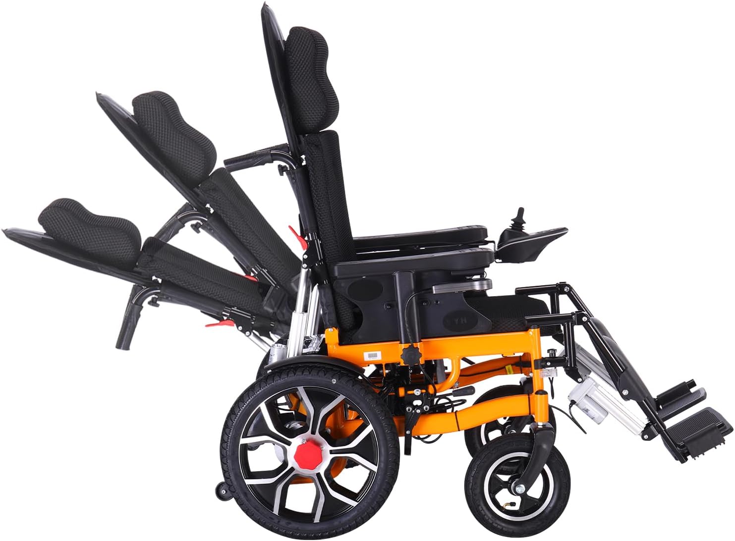  Reclining Electric Wheelchair,Foldable Intelligent Wheelchairs for Adults,20Miles Long Range Power Wheelchair