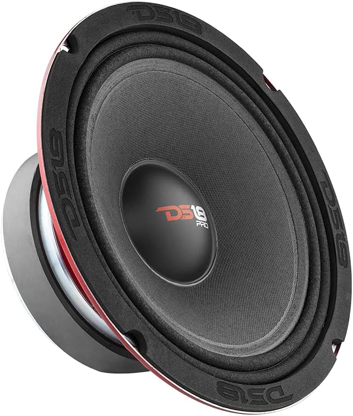 DS18 PRO-X10M Loudspeaker - 10, Midrange, Red Steel Basket, 600W Max, 300W RMS, 8 Ohms