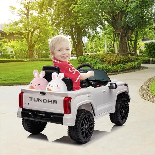 IDEALHOUSE Electric Car for Kids, 12v Ride on Truck Car, Ride-on Toys for Boys/Girls, Off-Road Kids Pickup Car with Remote Control, Spring Suspension