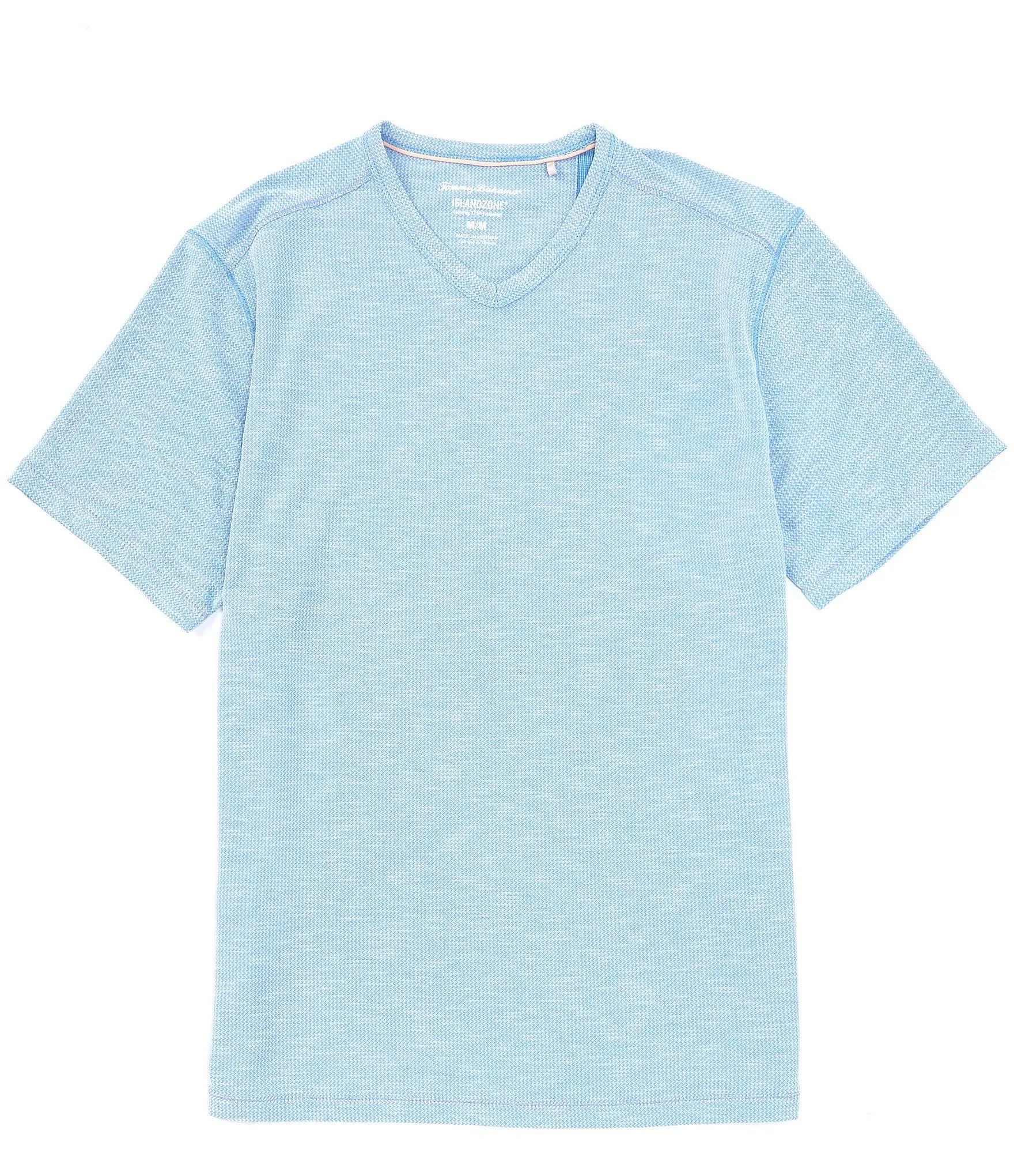 Men&s Tommy Bahama Tropicool Paradise V-Neck T-Shirt 5278330 - Large / Picasso Blue