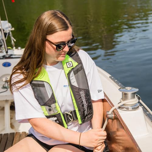 BLUESTORM Stratus 35 Inflatable Life Jacket PFD for Adults | US Coast Guard (USCG) Approved Automatic Self Inflating Life Vest Preserver with Manual