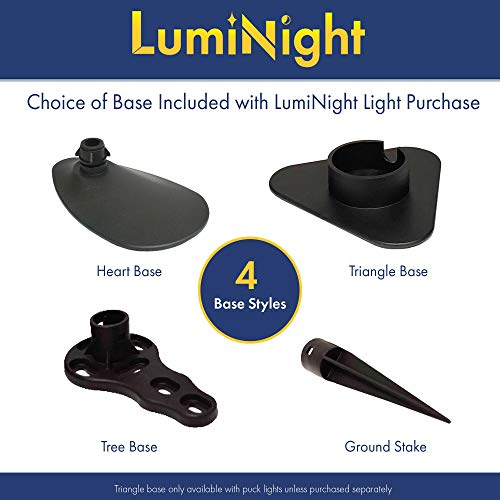 HALF OFF PONDS LumiNight Pond and Landscape Lighting - (3) 3-Watt LED White Light Kit for Floating Fountains w/ 100' QD Cord