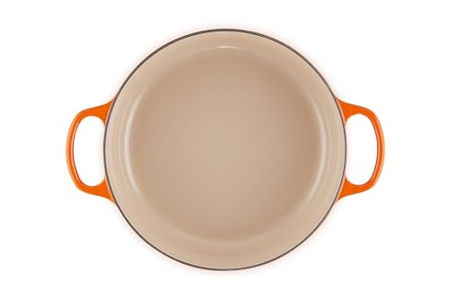 Le Creuset Enameled Cast Iron Signature Round Wide Dutch Oven, 6.75 qt., Cerise