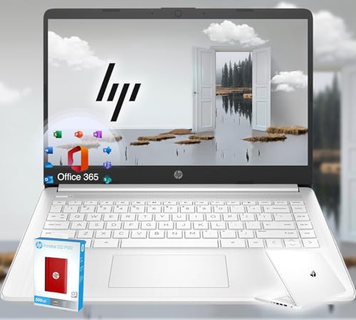 HP 14 Ultrabook • Intel 4-Core CPU • Back to School Limited Edition with Microsoft 365 • 32GB RAM • 1600GB Storage (64GB OnBoard withHP 512GB P500