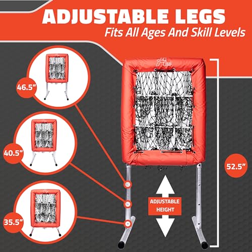 Anytime Baseball Pitching Net with Strike Zone | The No Hitter Net 9 Hole Net | Strike Zone Target for Baseball & Softball Training