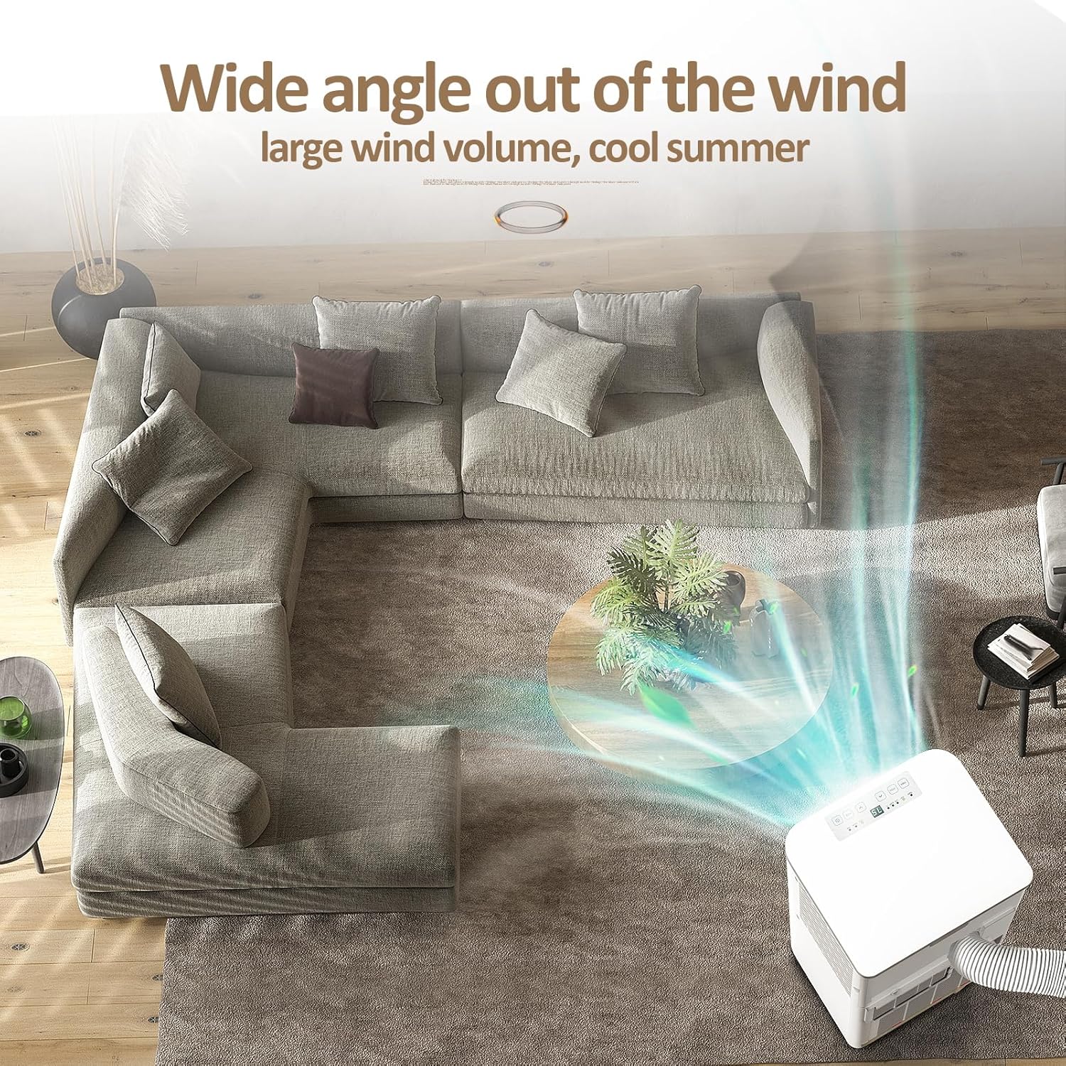 ZAFRO Air Conditioner Portable AC, White