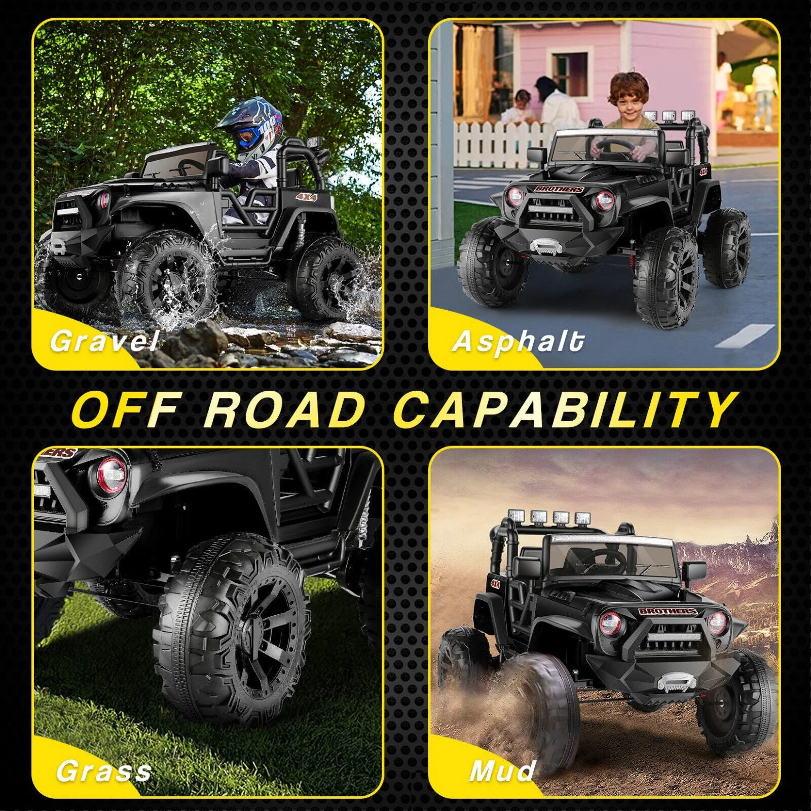 2-Seater 24V Electric Ride-On Truck with Bluetooth and Remote Control - 400W Power - Curated Treasures Market