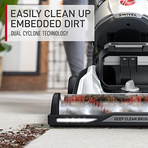 Hoover MaxLife Elite Swivel Vacuum Cleaner with HEPA Media Filtration, Bagless Multi-Surface Upright for Carpet and Hard Floors