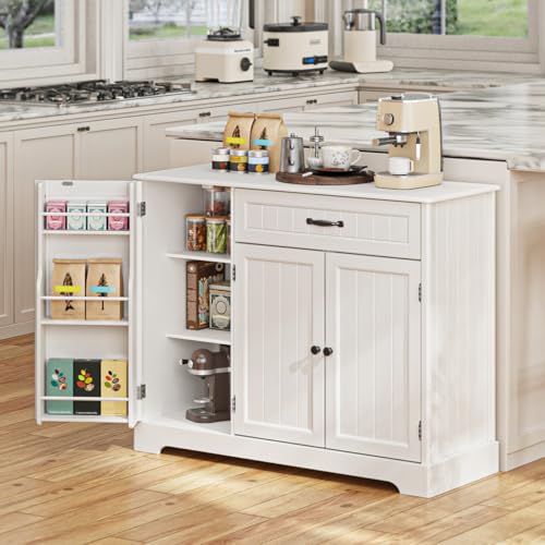 Gizoon Kitchen Sideboard Buffet Cabinet with Storage Small Coffee Bar Cabinet with Drawer