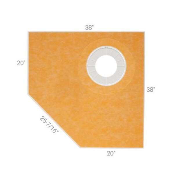 Schluter Kerdi-Shower-TT 38 x 38 Neo-Angle Shower Tray - Shop Hardware Tools Online Store