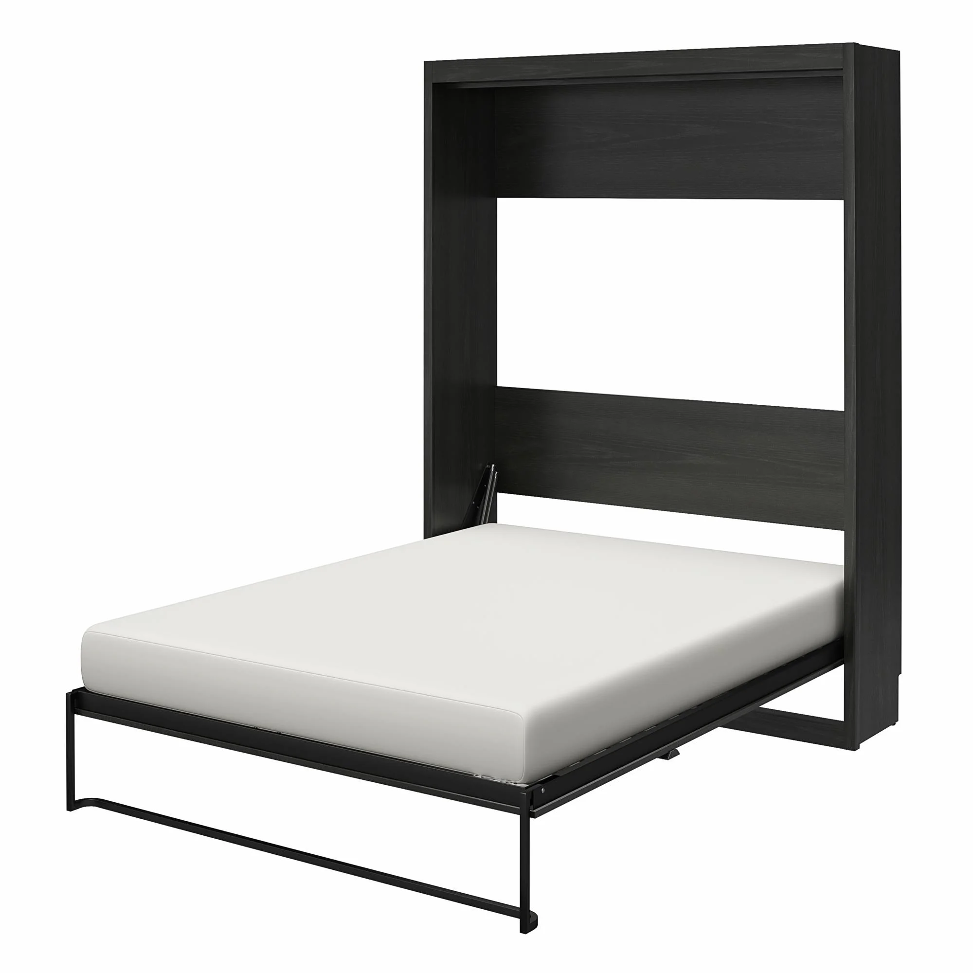 Signature Sleep Paramount Queen Size Murphy Bed with Easy Open Close Mechanism, Black Oak - Radiant Selections