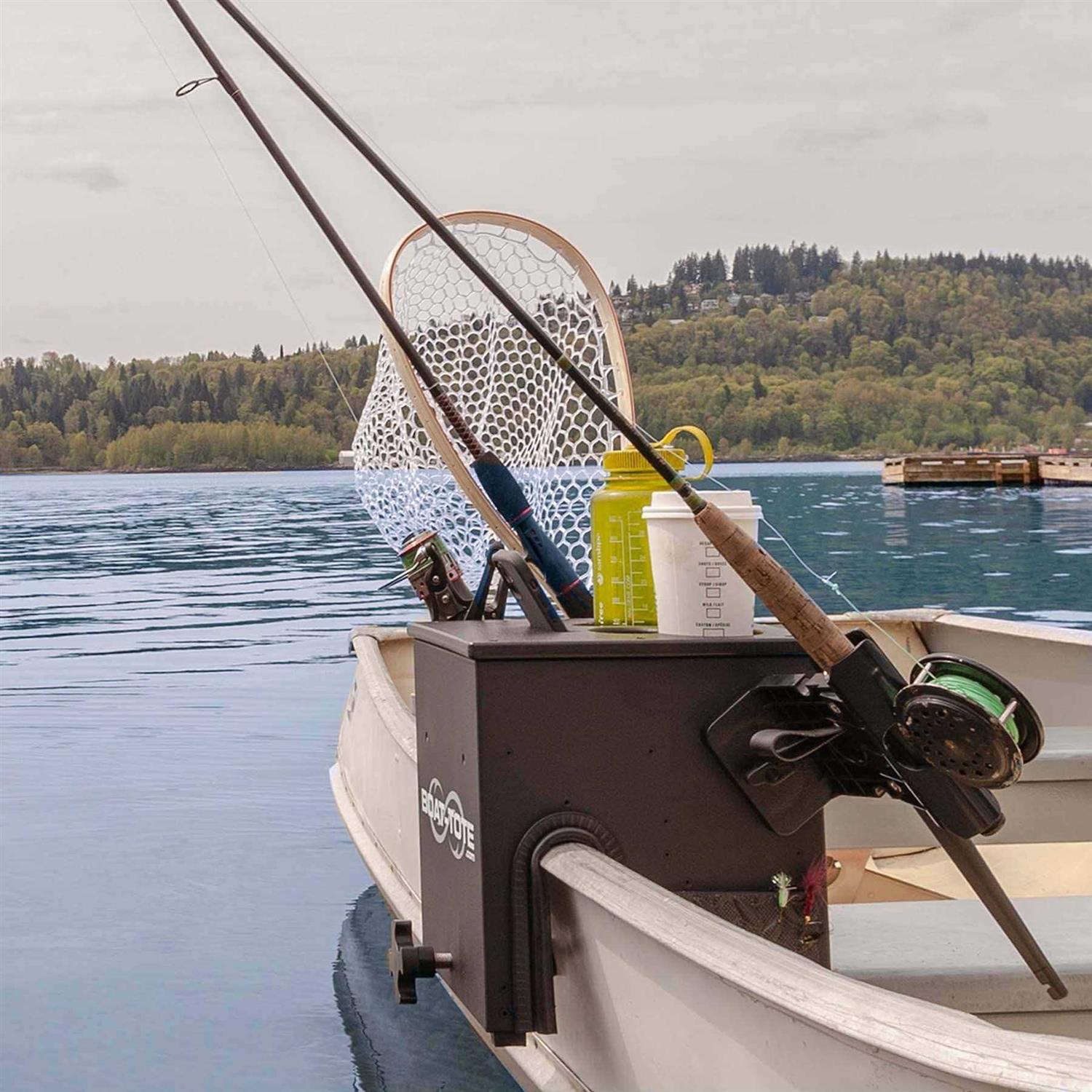 Boat-TOTE Jon Boat Rod Holder and Storage Organizer John Boat Accessories for Fishing - Sports Supplies Online Store