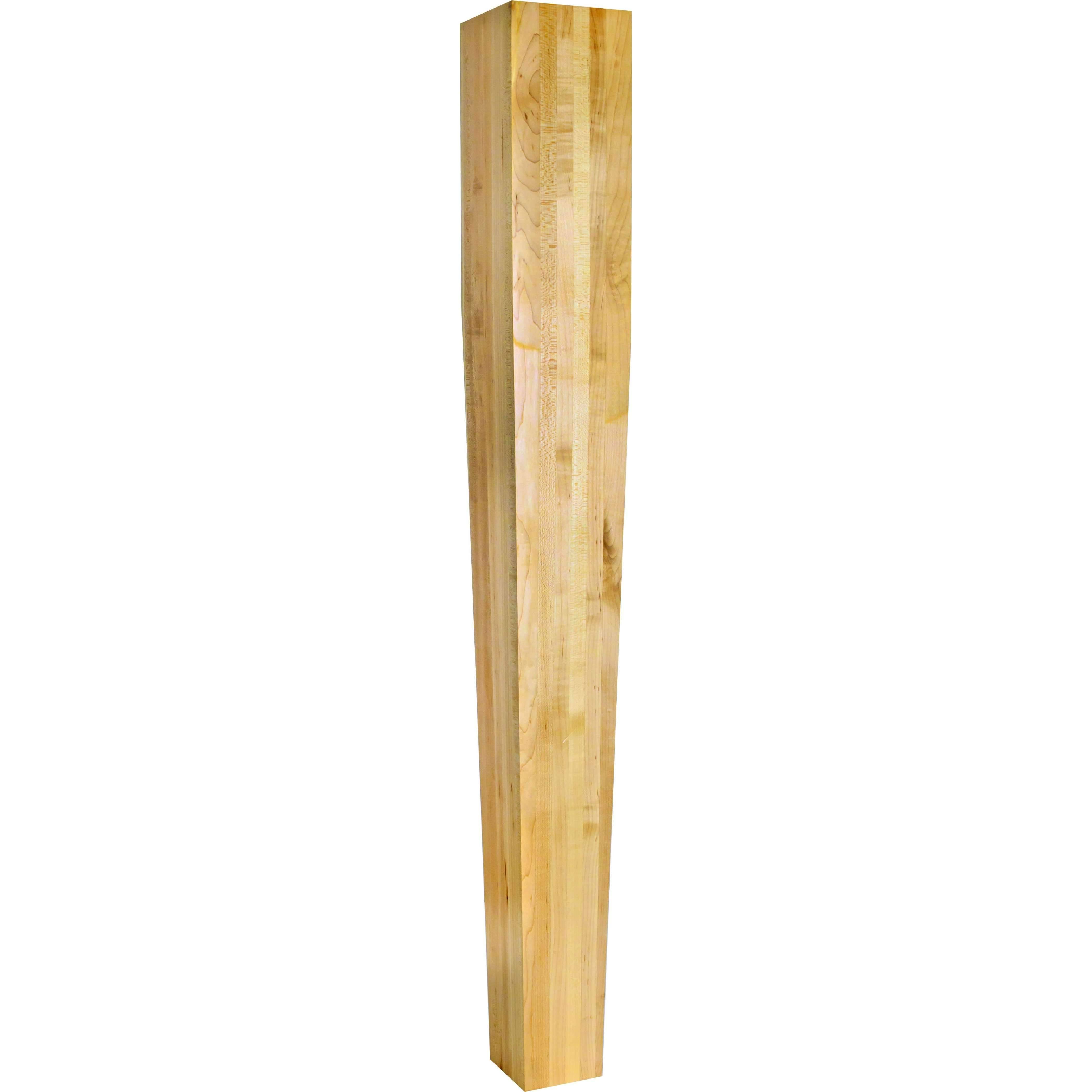 Hardware Resources - P43-5ALD - Four Sided Tapered Wood Post - Alder