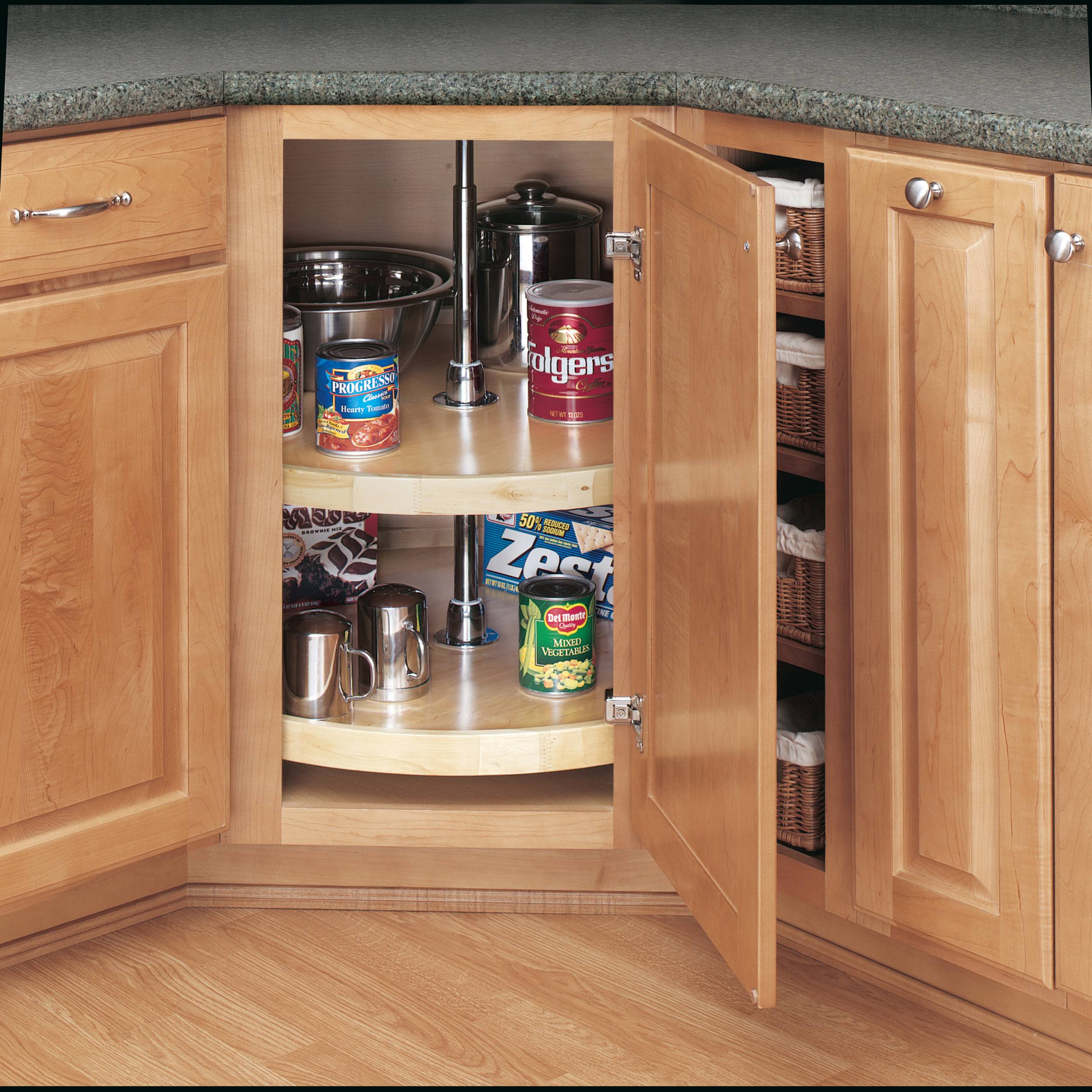 Rev-A-Shelf - 4WLS072-28-52 - 28x22 Wood Full Circle Lazy Susan 2-Shelf