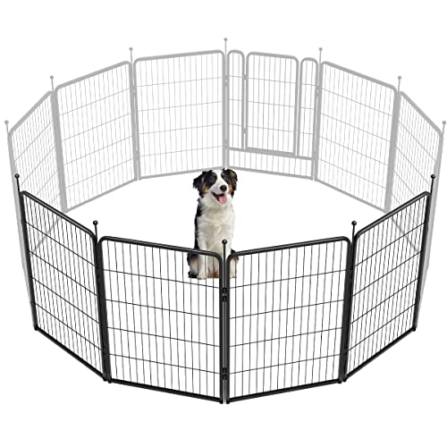 FXW Rollick Dog Playpen for Yard, RV Camping, 32 inch 16 Panels for Small and Medium Dogs│Patented