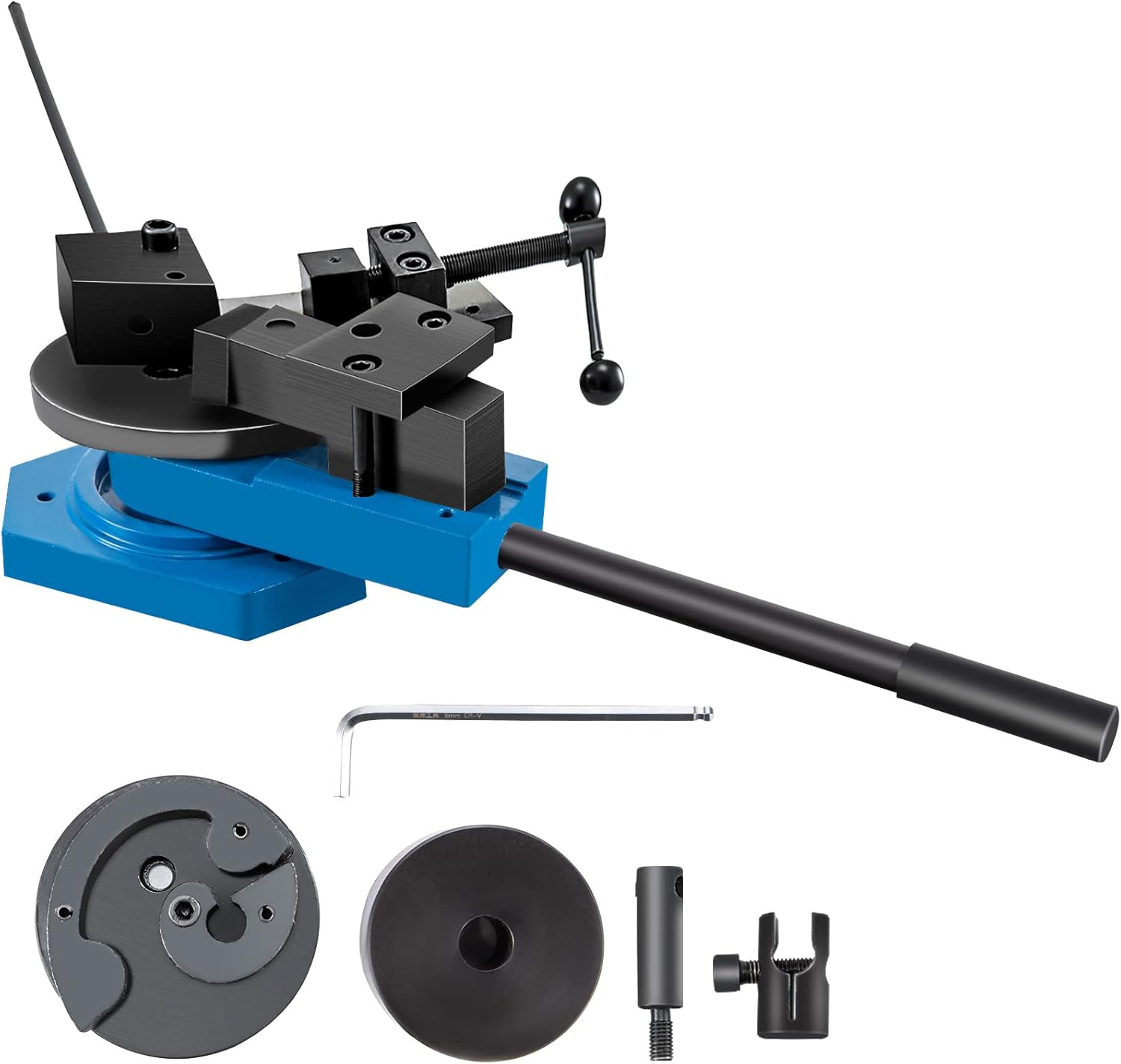 VEVOR SBG-40 Metal Scroll Bender High-Hardened Steel Scroll Bender Combination of Scroll Radius and Angle Bending Universal Metal Rod Bender For