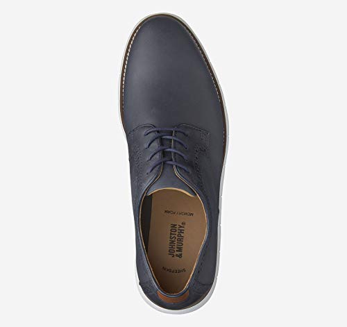 Johnston & Murphy Men's Holden Plain Toe Classic Dress Shoe | Genuine Leather | Lightweight Athletic Construction