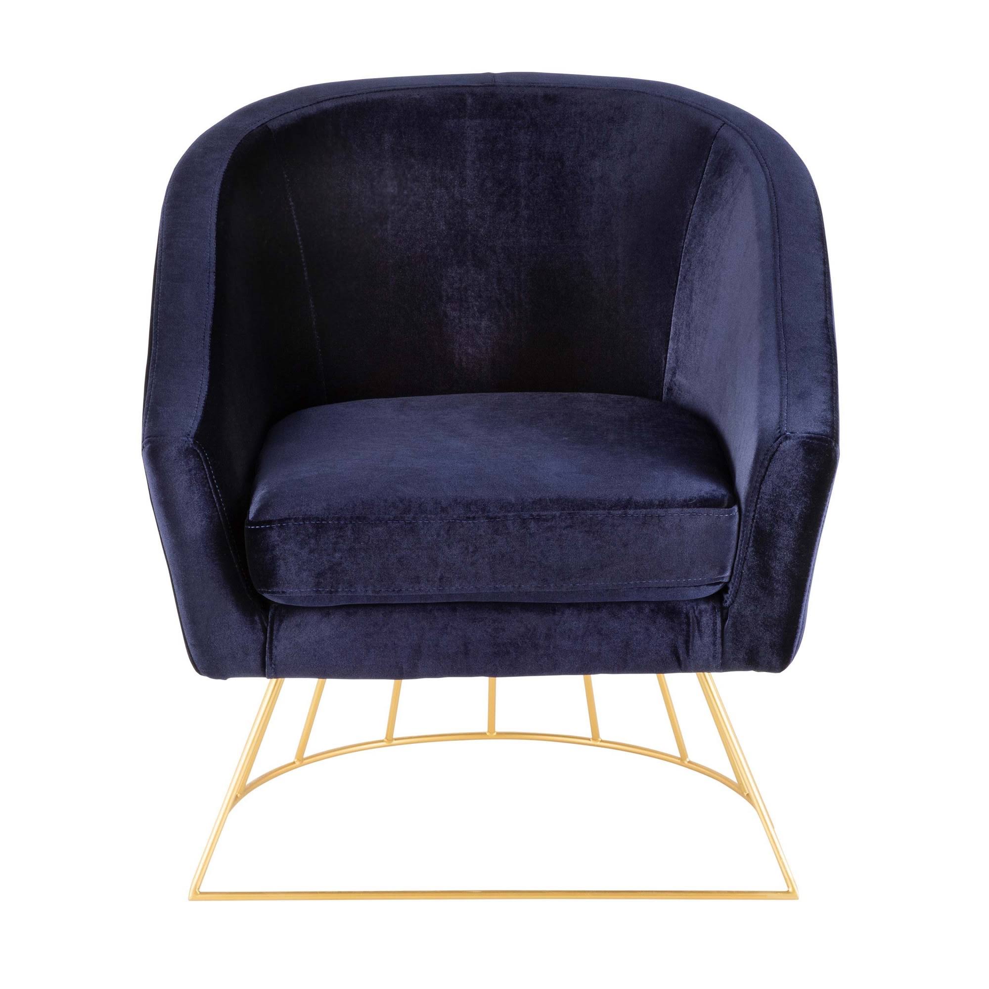 LumiSource Canary Gold Royal Blue Tub Chair