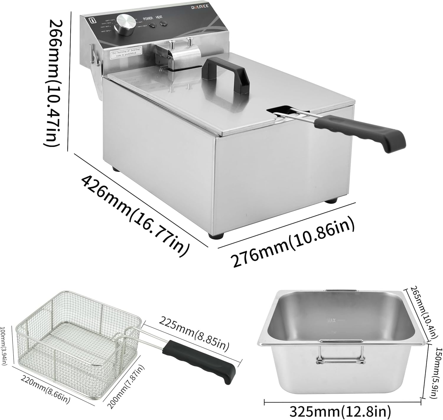 Commercial Electric Deep Fryer