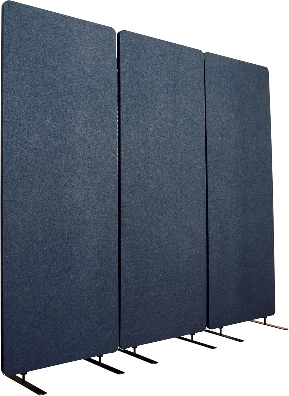 Stand Up Desk Store ReFocus Freestanding Noise Reducing Acoustic Room Wall Divider Office Partition (Cool Gray, 23.6" x 66", Stand-Alone Panel)