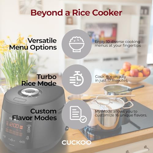 Cuckoo Electric Heating Pressure Rice Cooker CRP-P1009SW (White)