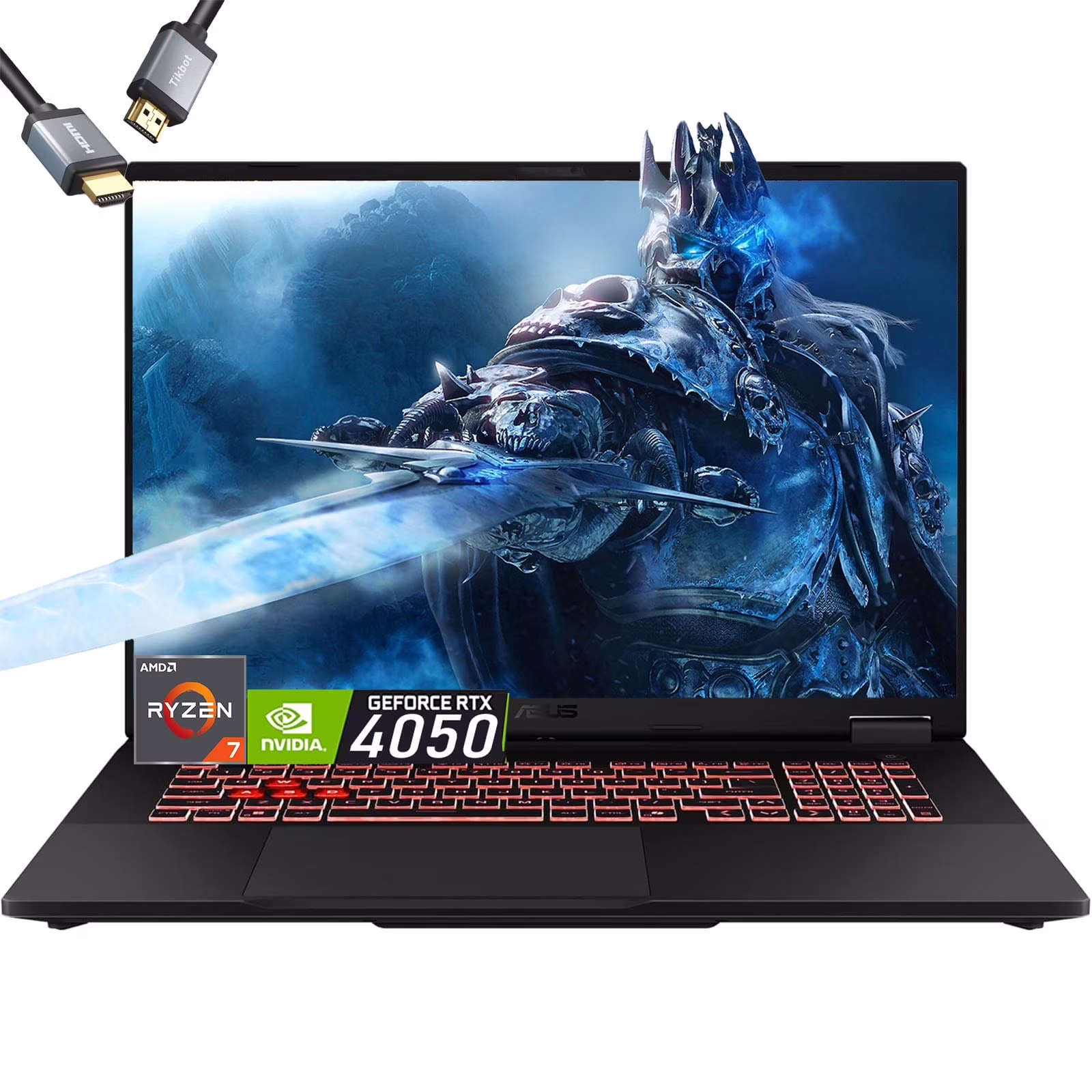 ASUS TUF A16 Gaming Laptop - AMD Ryzen 7 7445HS Beat i7-12650H - RTX 4050 - Backlit Keyboard RGB - 16&quot