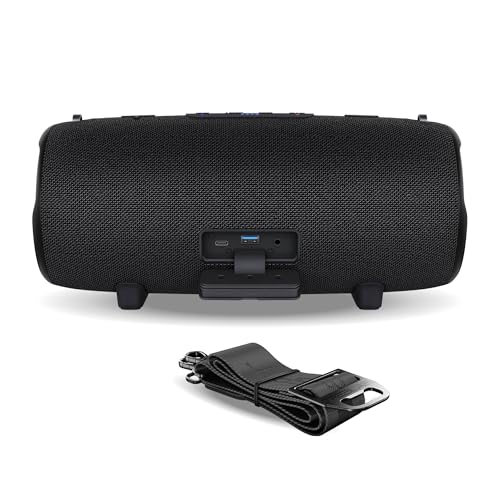 TREBLAB Ultra Loud Wireless Speaker - 60W Stereo Sound with Deep Bass, 20H Playtime, Powerbank, Waterproof