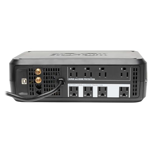 Tripp Lite SMART1500LCD 1500VA UPS Smart Battery Backup & Surge Protector, 900W, 8 Outlets, Rack Mount UPS, Tower Mount Adapter, LCD Screen, AVR
