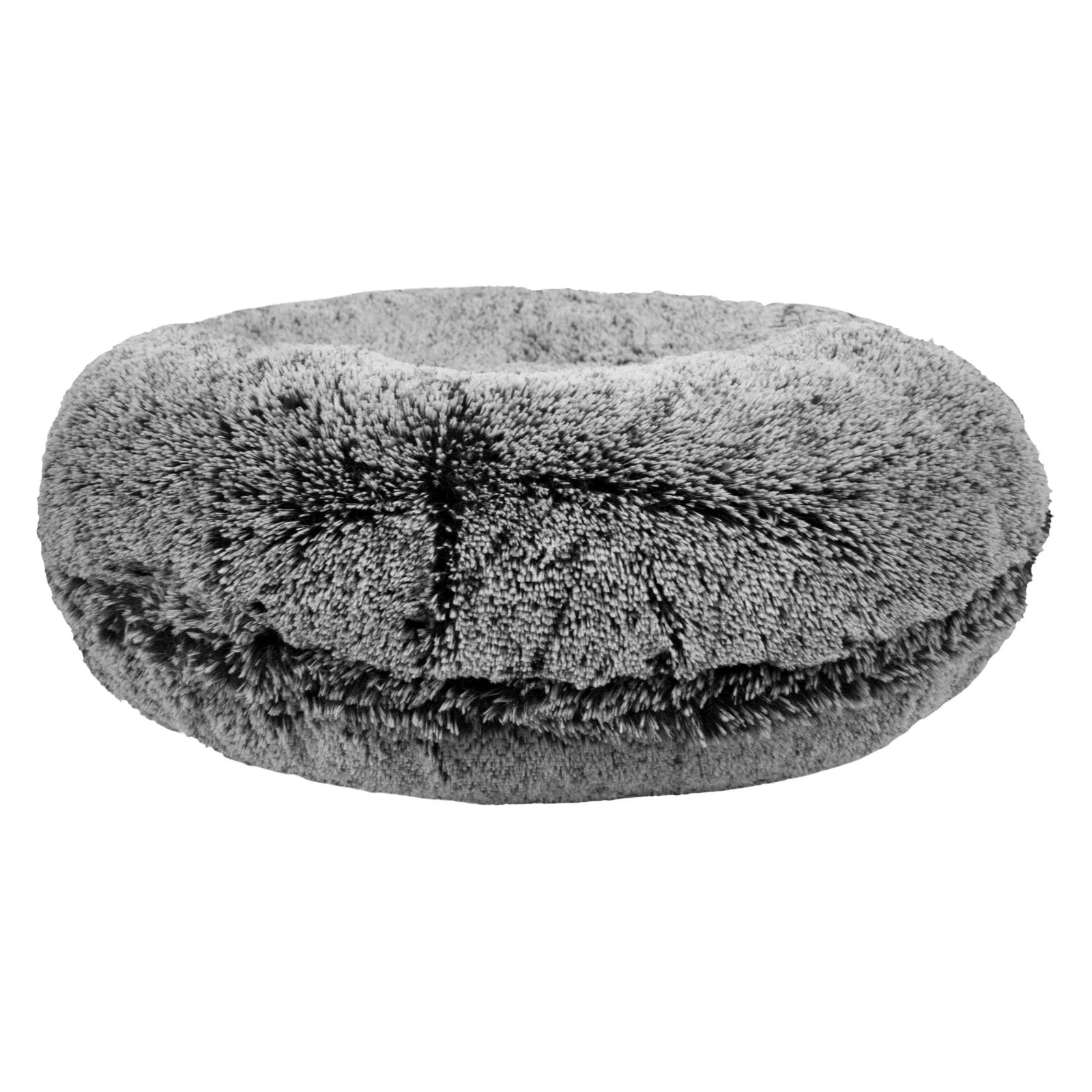 Bessie and Barnie Signature Midnight Frost Luxury Shag Extra Plush Faux Fur Bagel Pet/ Dog Bed