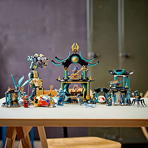 LEGO NINJAGO Temple of The Endless Sea 71755 Building Kit; Underwater Playset Featuring NINJAGO Kai and Snake Toy; New 2021 (1,060 Pieces)