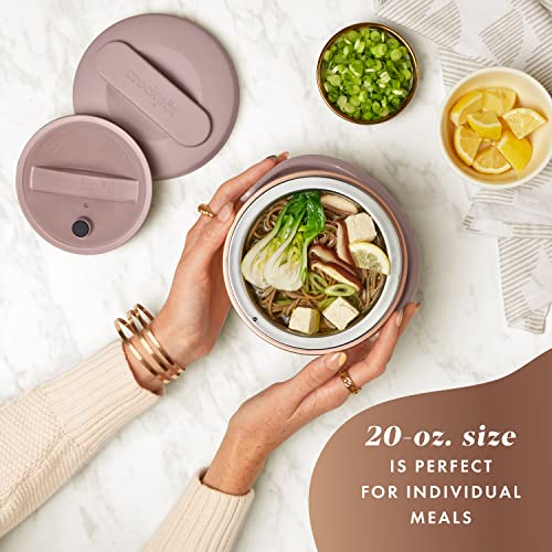 Crock-Pot Portable Electric Lunch Box, 20-Ounce Food Warmer, Moonshine Green | Ideal for Travel, On-the-Go | Keeps Food Spill-Free