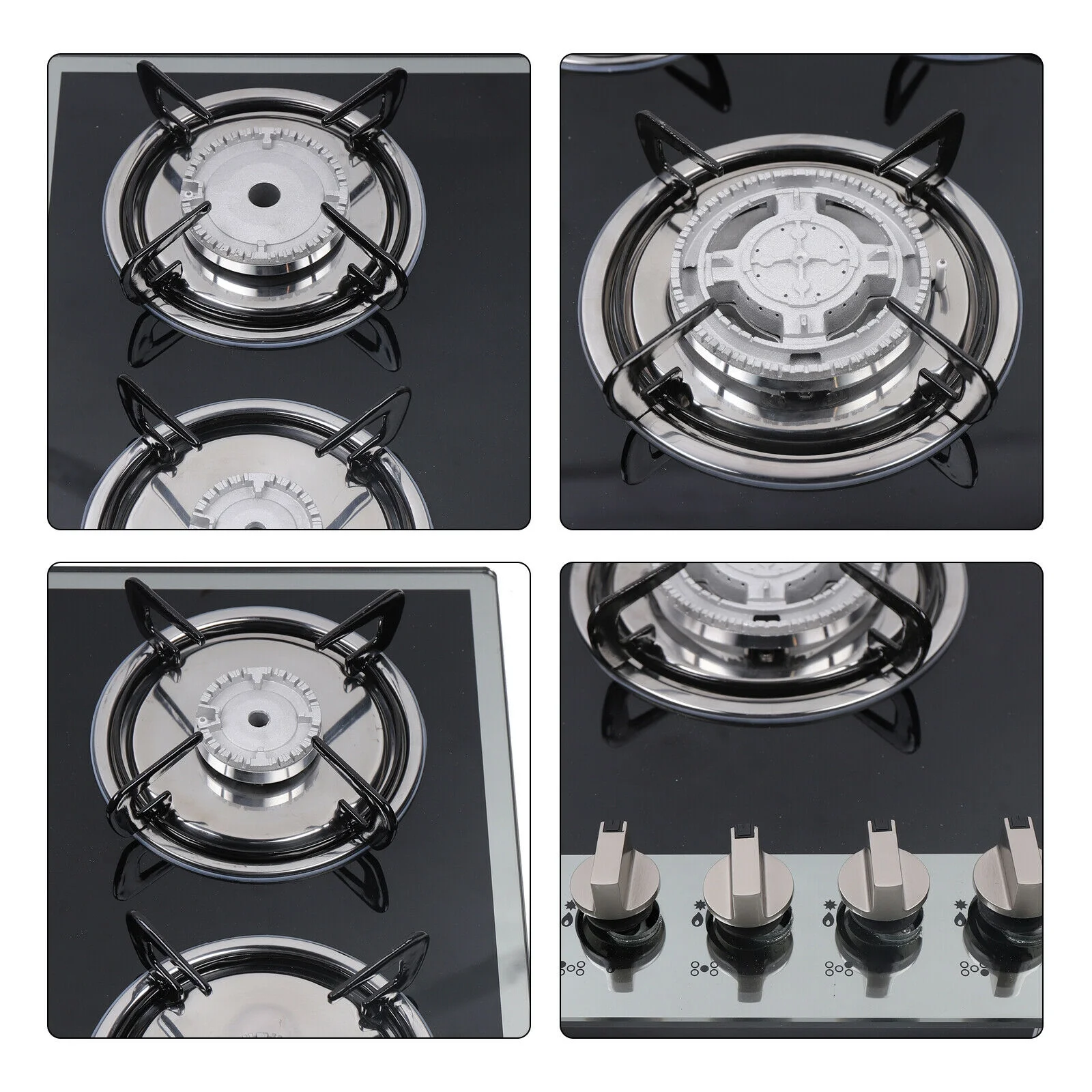 30" Gas Cooktop 5 Burner Stove Tempered Glass Gas Cooktop