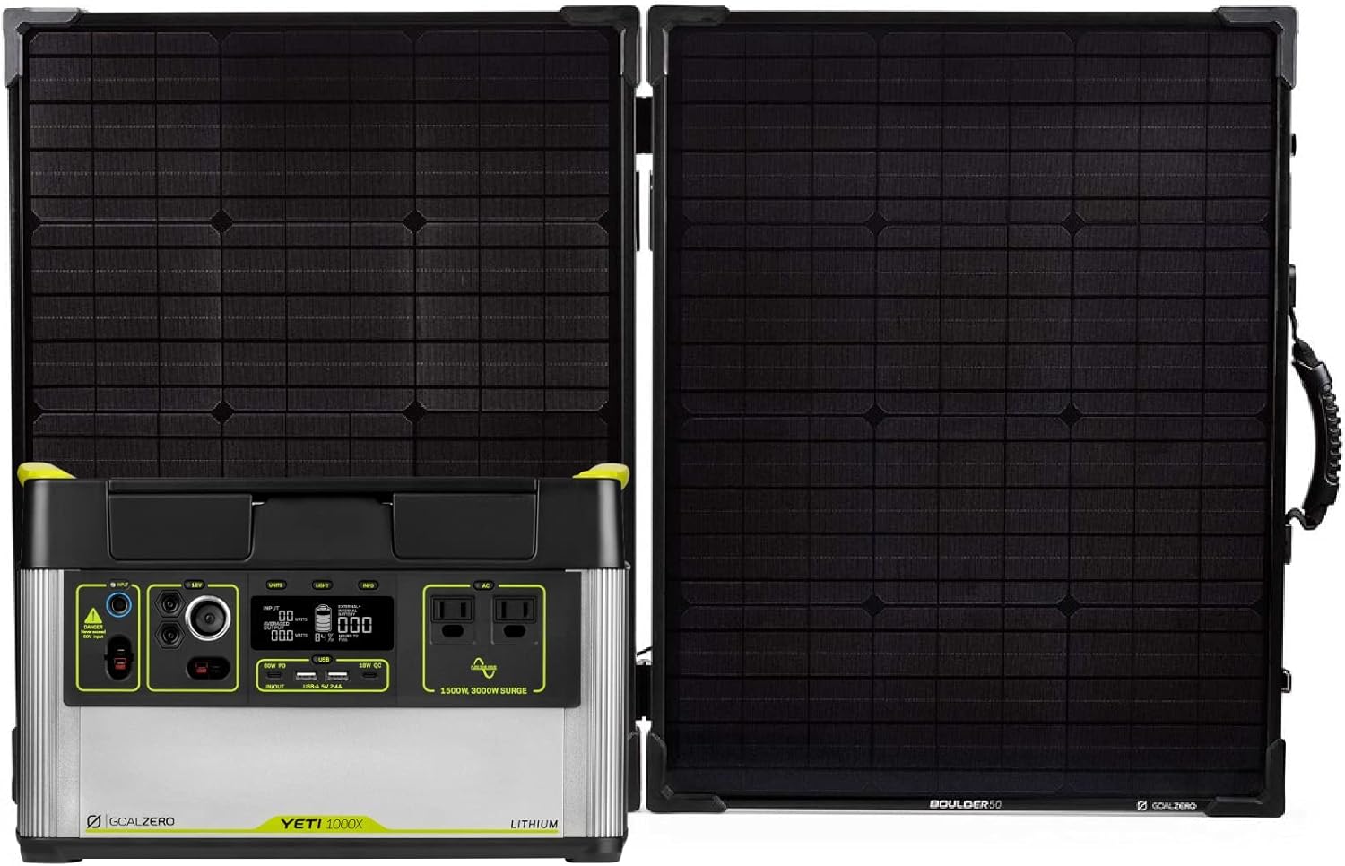 Goal Zero Yeti 1000X Solar Generator Kit with Boulder 100 Briefcase