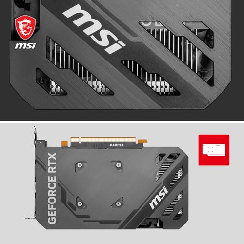 MSI GeForce RTX 4060 Ventus 2X Black 8G OC Gaming Graphics Card - 8GB GDDR6X, PCI Express Gen 4, 128-bit, 3X DP v 1.4a