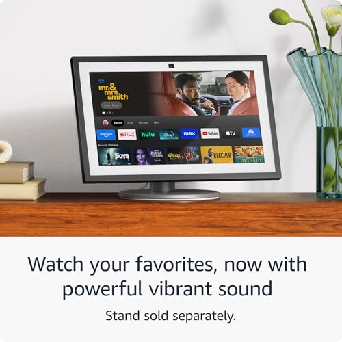 Amazon Echo Show 15 (newest model), Full HD 15.6 kitchen hub for home organization, with built-in Fire TV and Alexa