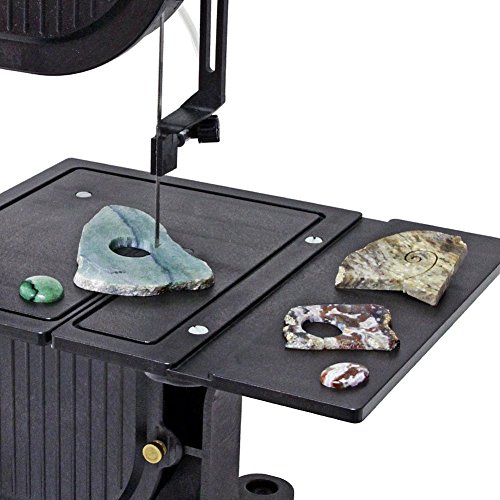 Inland Craft DB-100 Band Saw Machine, Tabletop Wet Saw for Glass, Stone, Plastic, Coral, Mosaics Crafting, Stained Glass Cutter