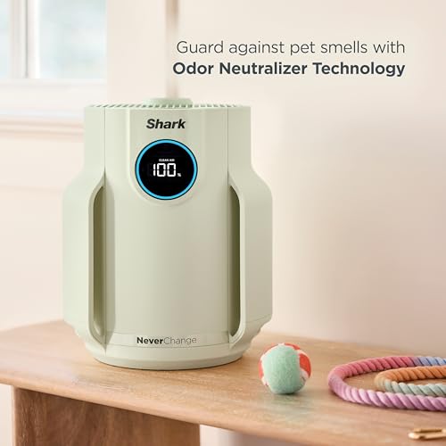 Shark Air Purifiers for Home Large Room with NeverChange Air Filter, 5 Year HEPA Filter, Covers 650 Sq. ft