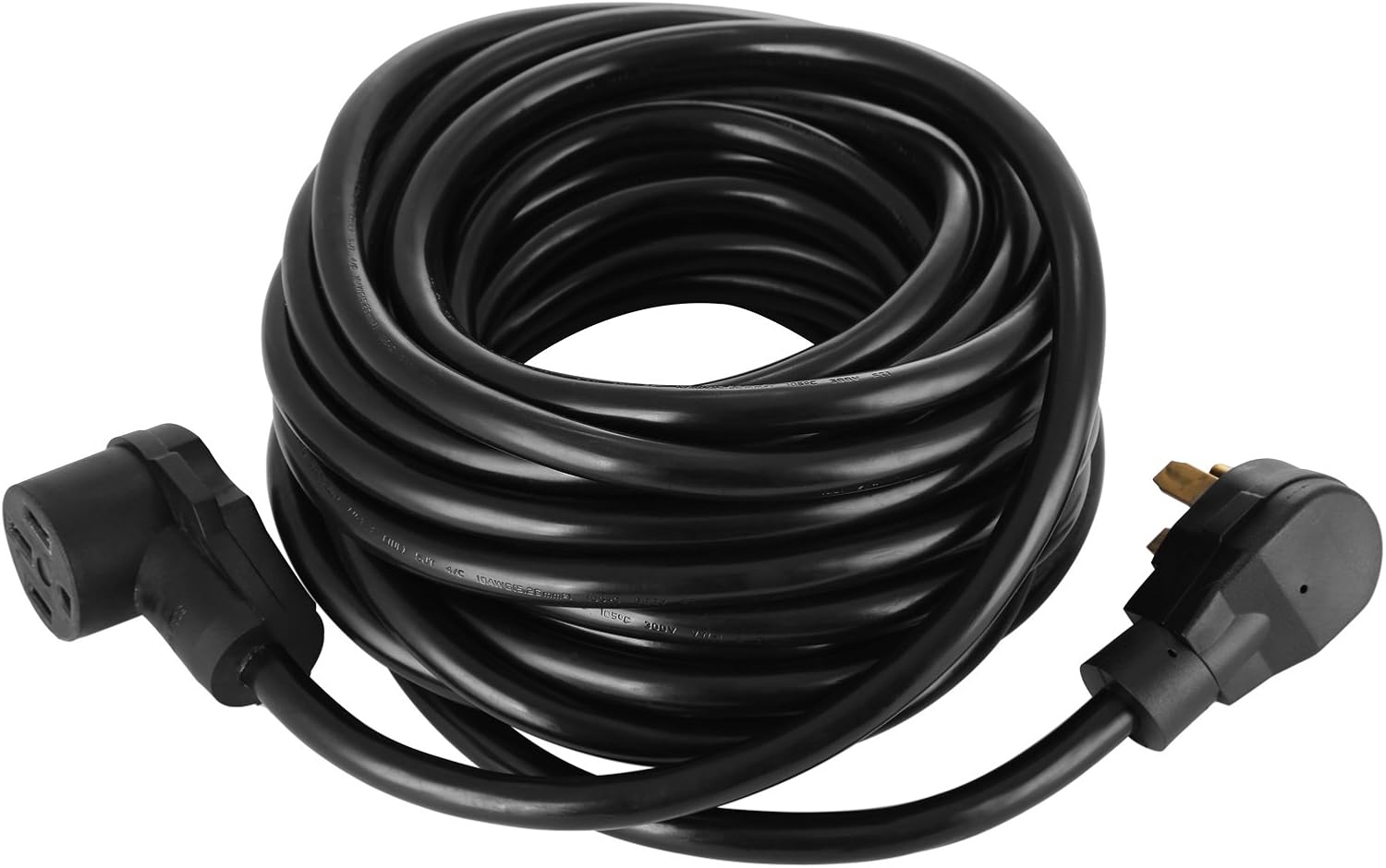Happybuy RV Power Cord 36Ft 30 Amp RV Extension Cord AWG10 30 amp rv Extension Cord Truck Trailer Motorhome Camper RV Cord Grip Handles Camper