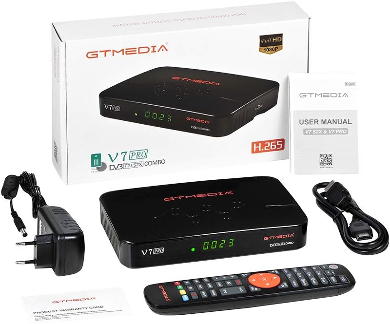 GT Media V7 PRO Free to air Satellite Receiver DVB-S/S2/S2X+T/T2 CA/T2MI