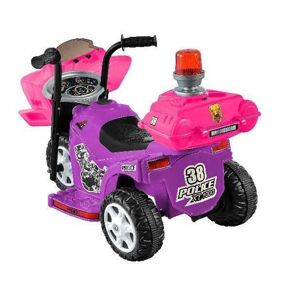 Kid Motorz Electric Cars for Kids to Ride on Toys Police Riding Motorcycle Trike 6V Girls