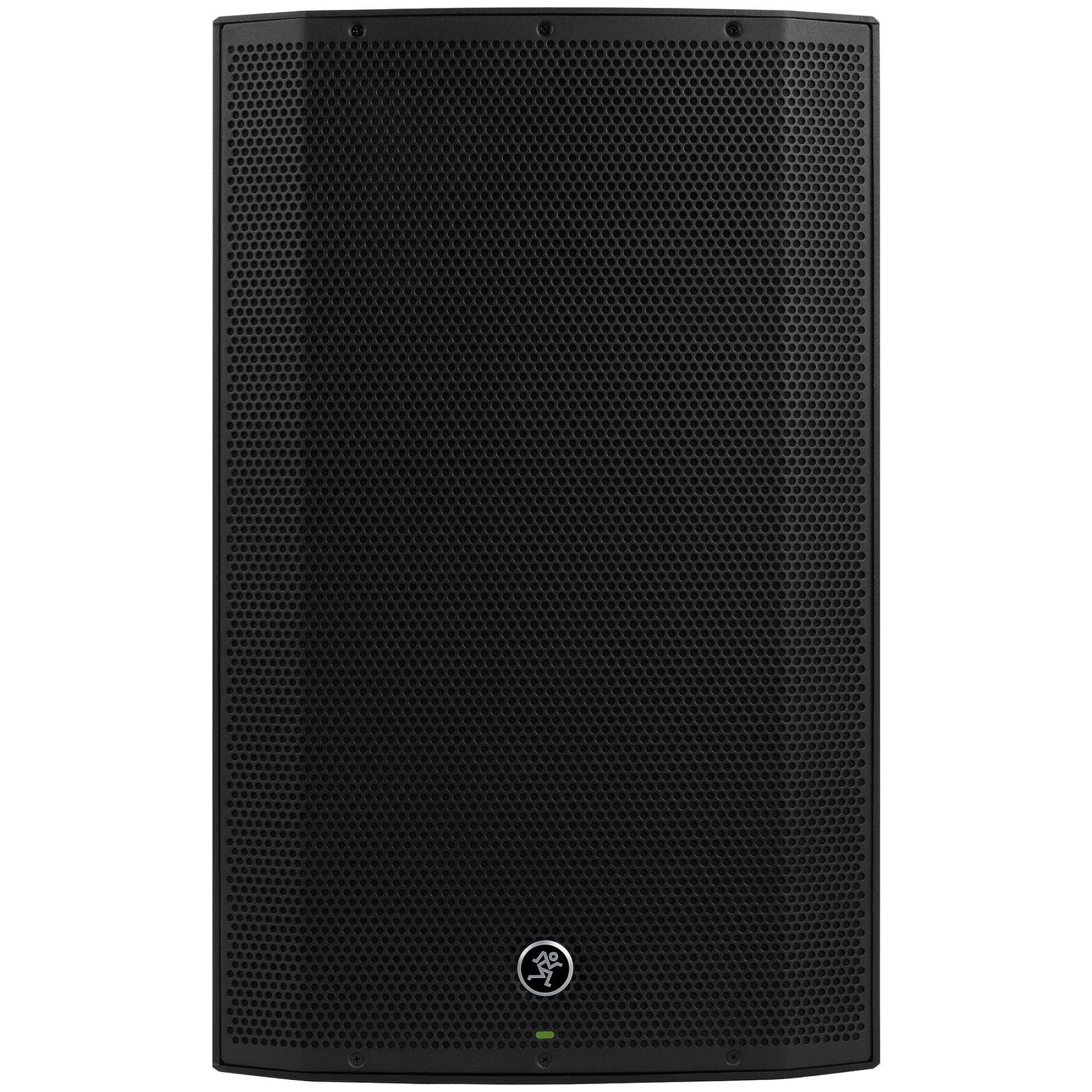 (2) Mackie Thump15A THUMP-15A 15x22 1300W Powered DJ PA Speakers+Stands+Cables+Bag