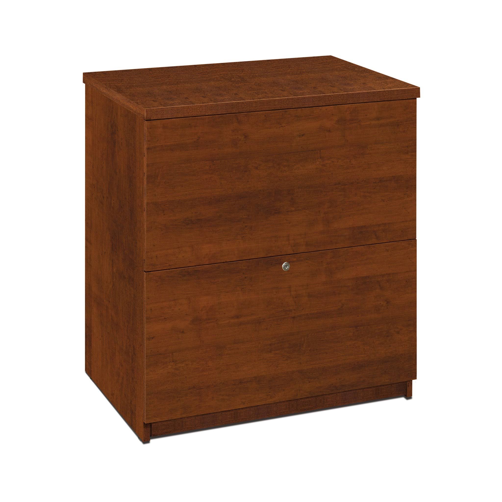 Bestar Embassy L-Shaped Workstation Kit in Tuscany Brown