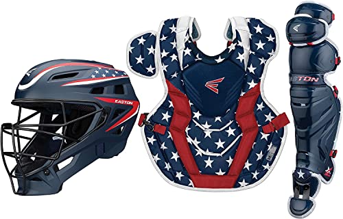 Easton | Elite X 2.0 Baseball Catcher's Equipment | Box Set | NOCSAE Approved | Youth/Intermediate/Adult | Multiple Colors