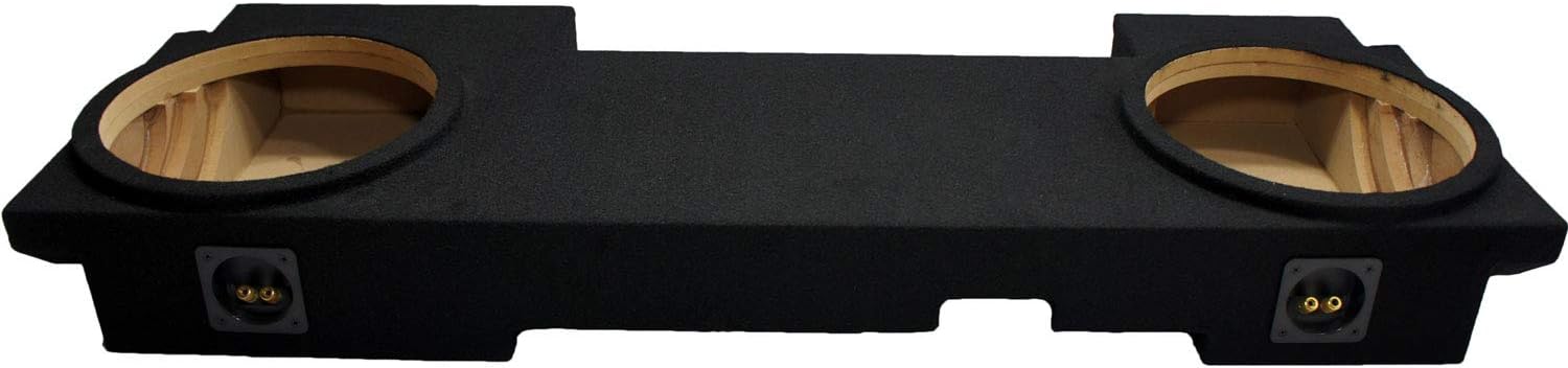 Compatible with Chevy Avalanche or Cadillac Escalade EXT 2007-2013 Dual 12 Subwoofer Underseat Sub Box Speaker Enclosure