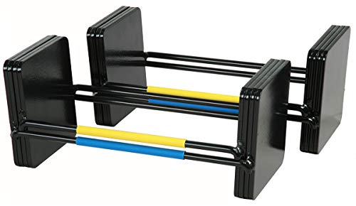 PowerBlock Elite EXP 70-90 lb. Dumbbell Kit, Stage 3 Expansion Kit, Only Compatible After Stage 2 Adjustable Dumbbell Purchase, Durable Steel