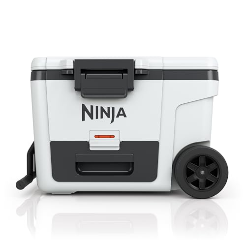 Ninja FrostVault 45qt Wheeled Cooler with Dry Zone, Integrated Fridge-Temp Dry Storage Drawer, Premium Heavy-Duty Insulated Cooler