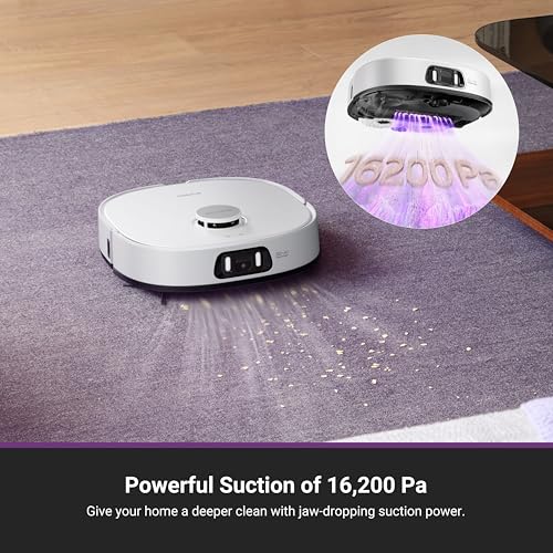Eureka J15 Pro Ultra Robot Vacuum and Mop with Self Emptying Base, 16,200 Pa Suction, Flex-Arm Design Mop